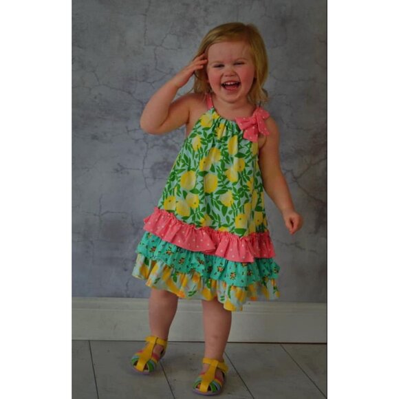 Matilda Jane Freshly Squeezed Lemonade Dress Size 4 Excellent very gently used c - Picture 2 of 8